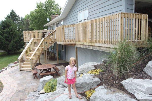 Wood Deck built by Cardinal Remodeling & Design Kentwood, MI