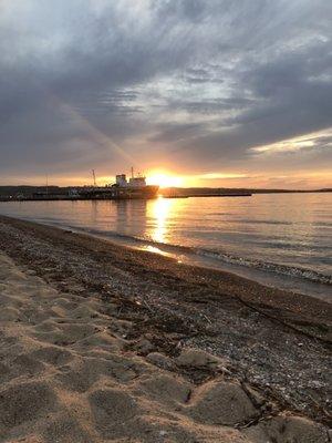 View from the beach