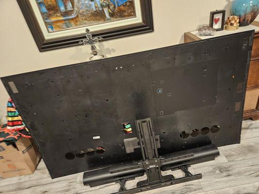 During removal they broke the back panel