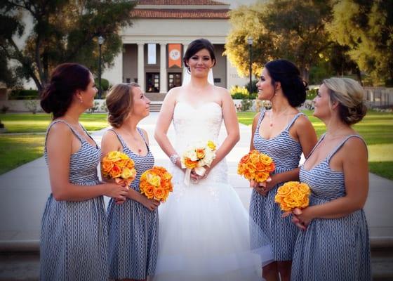 bridal party hair done by Claudia