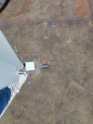 Looking down from 250' up.