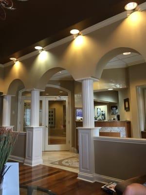 The beautiful waiting area at Dental Bliss Old Hickory.