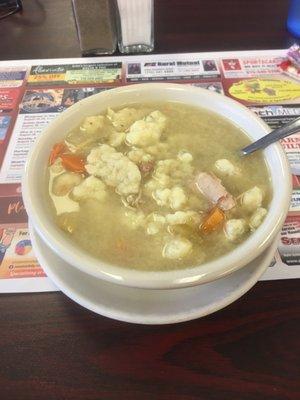 Chicken Dumpling soup is very good!  Not many pieces of chicken but the flavor is great!