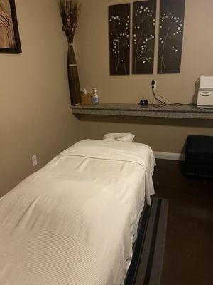 The massage room