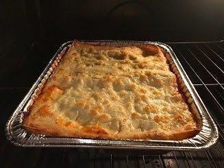 Lasagna to go -- whole lasagnas perfect for family dinners, showers, graduations...or individual servings available!