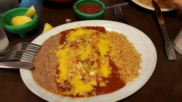 Chicken enchiladas..