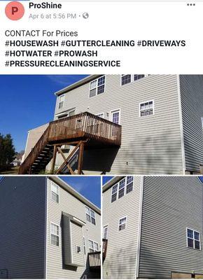 House wash and deck wash cleaning