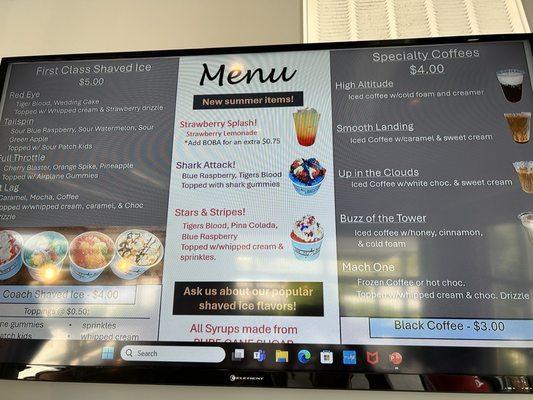 Full Menu