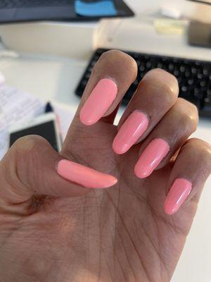 Manicure with gel polish