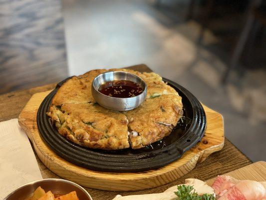 Seafood pancake