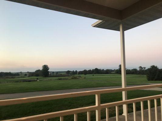 Eating on the patio