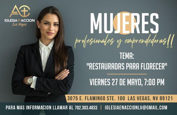 Mujeres en accion. Un ministerio dedicado a la restauracion del alma de nuestras mujeres. rom. 12;1,2