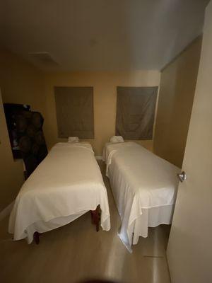 Couples massage room