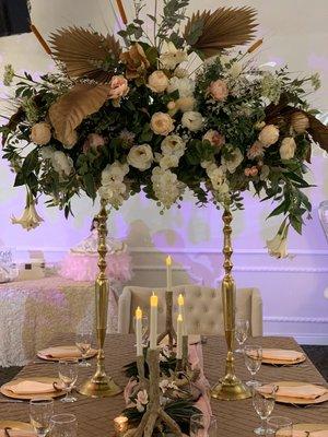 Western Quinceañera centerpiece