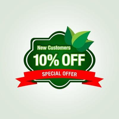 Check in and receive 10% off dry cleaning for new customers.