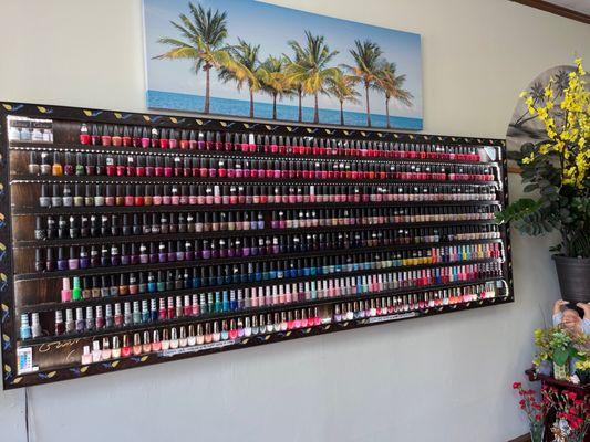 Polish organized by color shade.