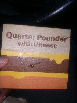 Quarter pounder with cheese