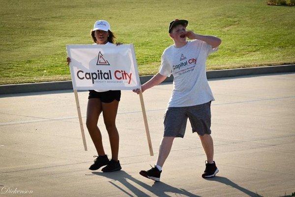 Capital City Property Management involved with the Chatham homecoming parade!