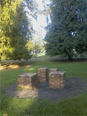 brick "sculpture" at Woodstock Park