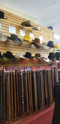 Belts and hats