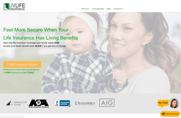 Please visit our website for all your life insurance needs.  https://livlifeinsurance.com/