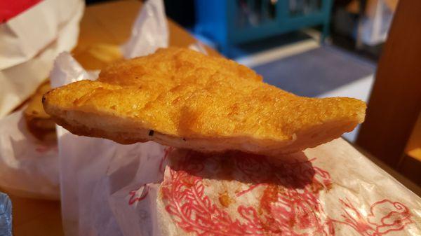 Shanghai scallion pancake ($3.25). Too thick and flavorless.