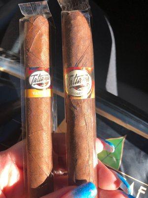 Vanilla and rum Tatiana cigars.