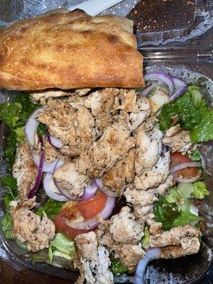 Grilled Chicken Caesar Salad (Comes with homemade Bread) excellent!