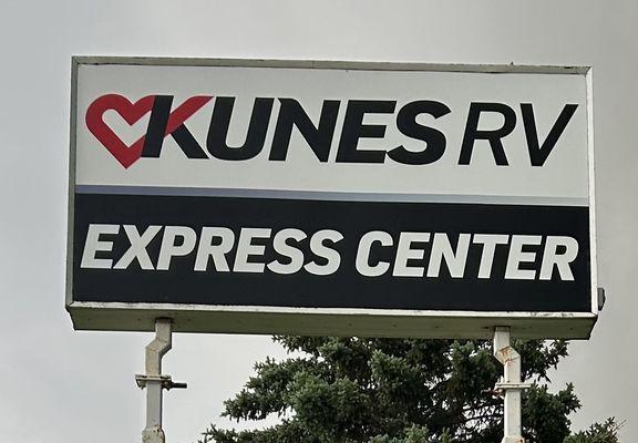 Panels for the existing Kunes RV Express Center.