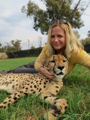 South Arica visit: me and a cheetah:)