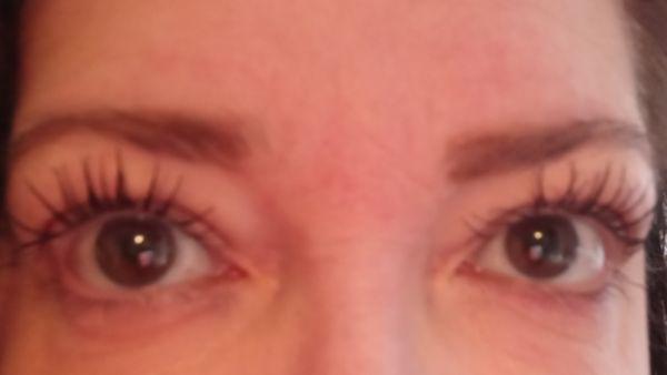 These were my lashes before....my OWN NATURAL lashes, after I would curl them and add mascara.