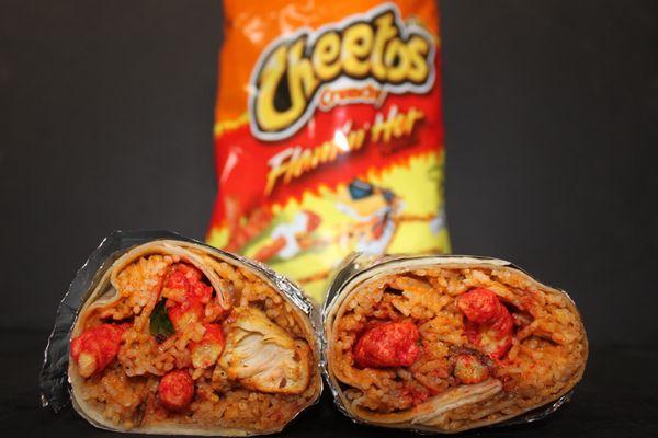 CRUNCHY CHEETO BURRITO WITH CHICKEN TIKKA MASALA!!!!