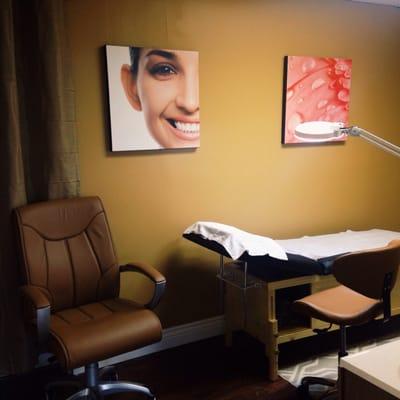 Wax/facial room