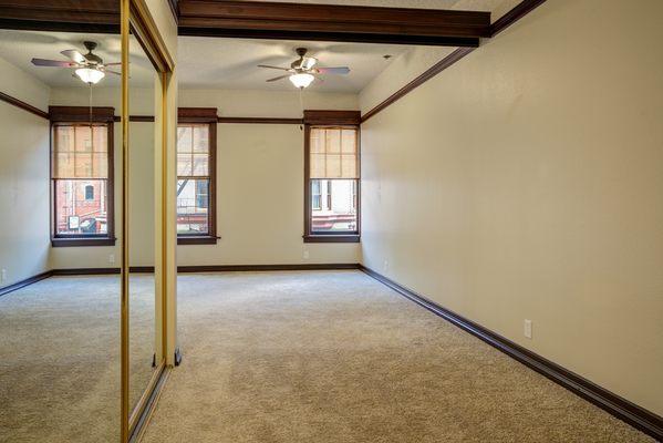 bedroom with closet