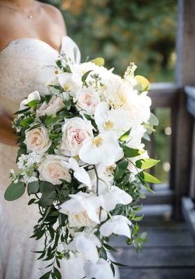 Wedding bouquet from Rick's Flowers Photo credit: Olivia Jacob Photography