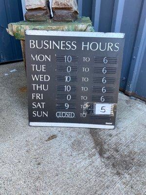 Business hours