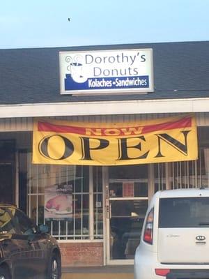 New-ish Donut Shop, front of business