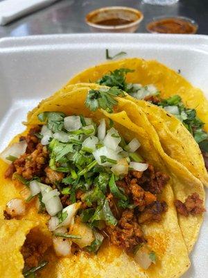 Tacos de chorizo