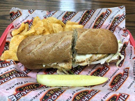 Medium Jamaican Jerk Turkey on Wheat with Jalapeno Chips