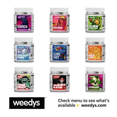 Viewing our ever growing menu and placing an order is easy. Just head over to weedys.com !