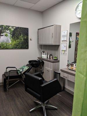 The Green Room at Sola Salons in Ventura.