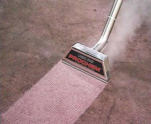 Steam carpet cleaning!