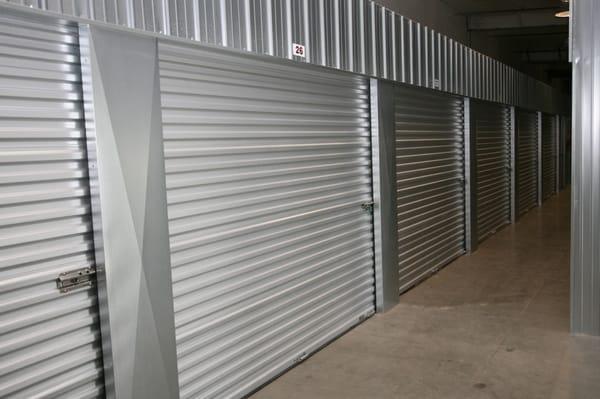 Indoor self-storage units.