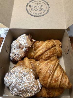 Almond & Plain croissants. excellence!