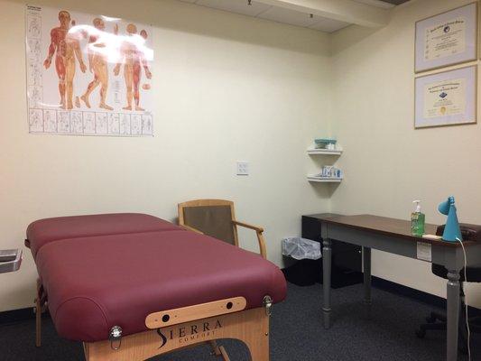 Acupuncture treatment room