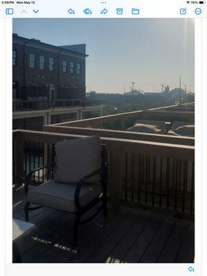 Patio view to the right.  View to the front of patio faced other condos.