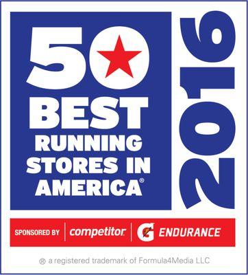 We've been named to the top 50 running stores in the country for 10 years in a row!