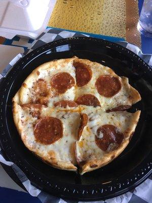 Personal pan pepperoni pizza