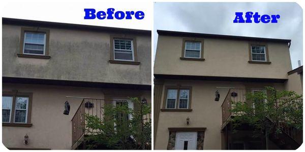 Stucco house cleaning