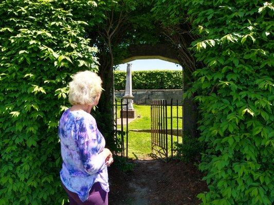 Burks family cemetery in the middle of a shopping center. In the heart of Saint Matthews.  Louisville, Kentucky.